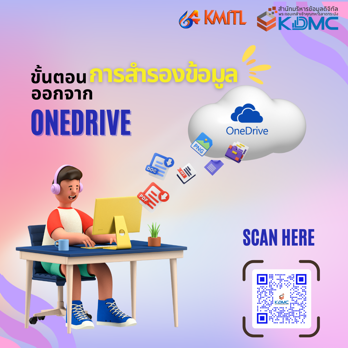 ขั้นตอนการสำรองข้อมูลออกจาก OneDrive -KMITL