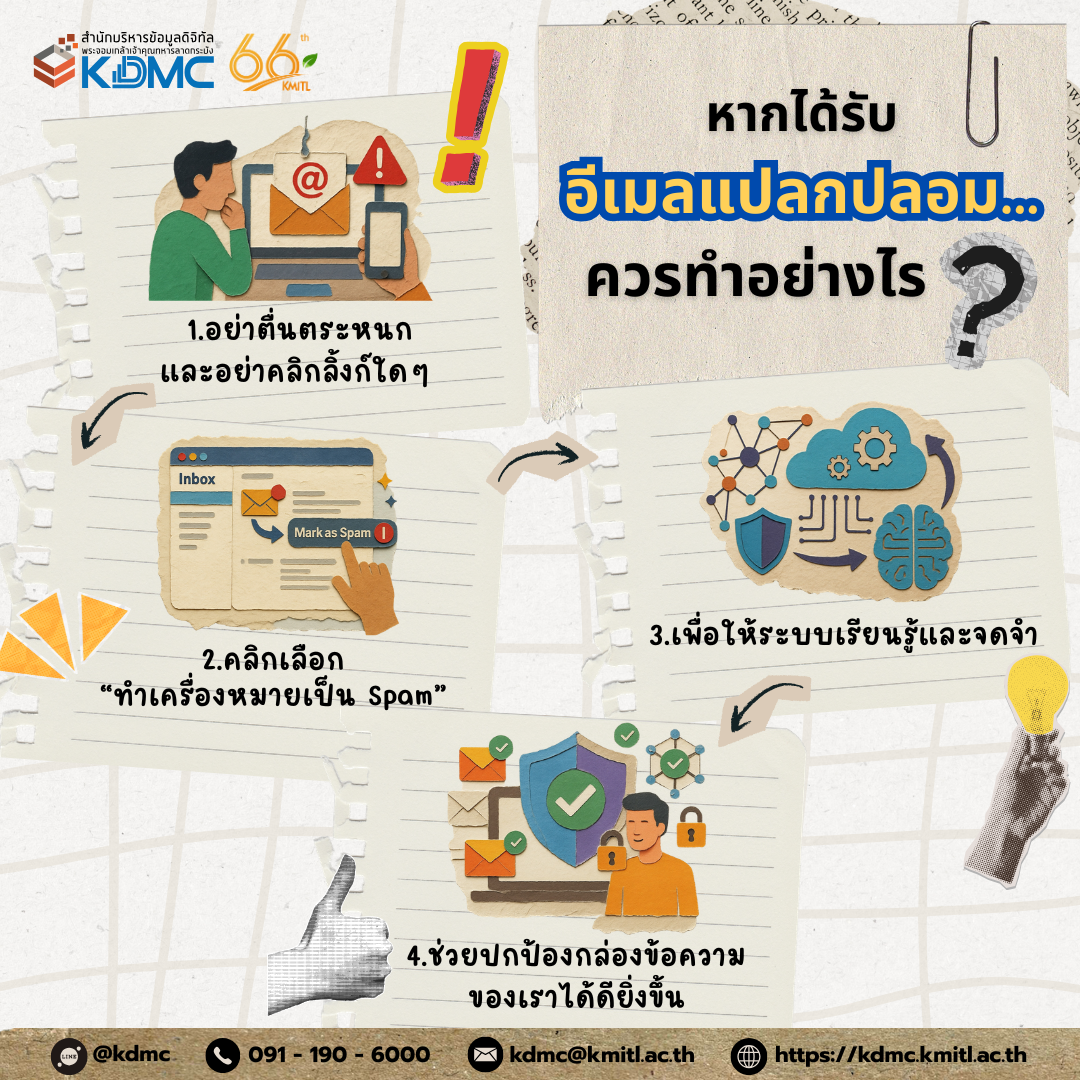 หยุดอีเมลลวง สอนระบบให้ฉลาด แค่คลิกเดียว 🛡️